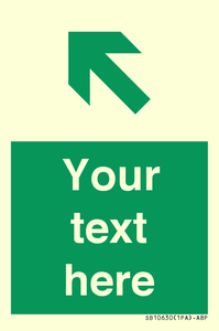 Custom Safe condition: Green Up left arrow